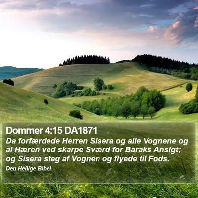 Dommer 4:15 DA1871 Bible Verse Image