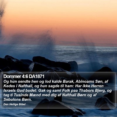 Dommer 4:6 DA1871 Bible Verse Image