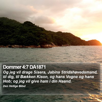 Dommer 4:7 DA1871 Bible Verse Image