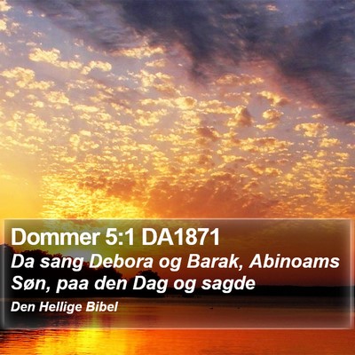 Dommer 5:1 DA1871 Bible Verse Image
