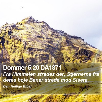 Dommer 5:20 DA1871 Bible Verse Image