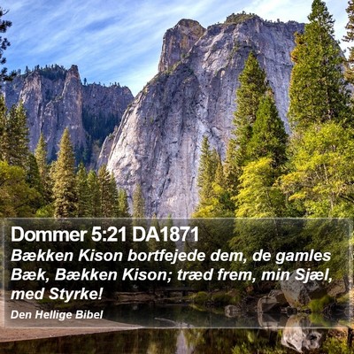 Dommer 5:21 DA1871 Bible Verse Image