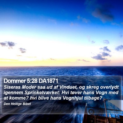 Dommer 5:28 DA1871 Bible Verse Image