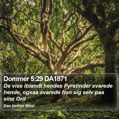 Dommer 5:29 DA1871 Bible Verse Image