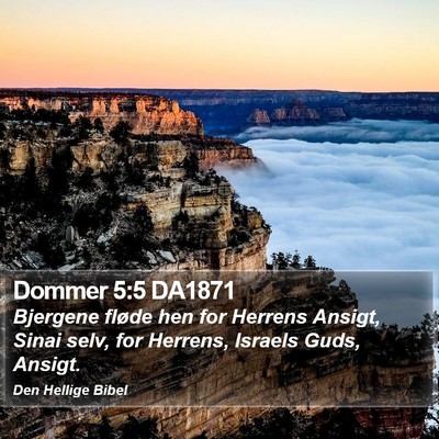 Dommer 5:5 DA1871 Bible Verse Image