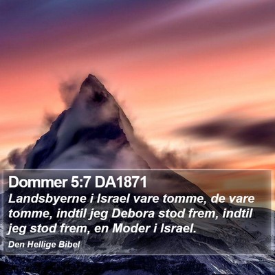 Dommer 5:7 DA1871 Bible Verse Image