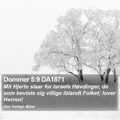 Dommer 5:9 DA1871 Bible Verse Image
