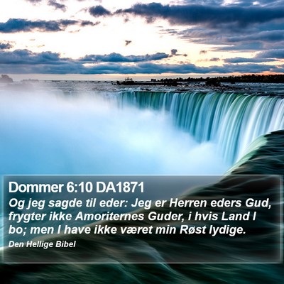 Dommer 6:10 DA1871 Bible Verse Image