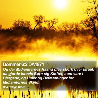 Dommer 6:2 DA1871 Bible Verse Image
