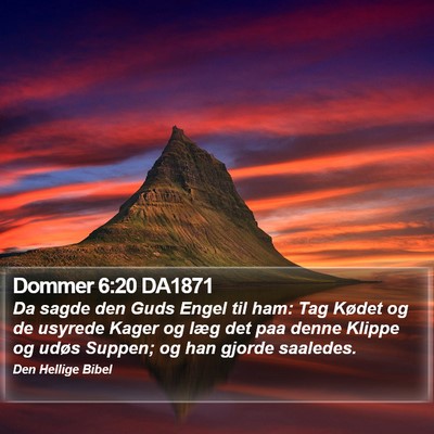 Dommer 6:20 DA1871 Bible Verse Image