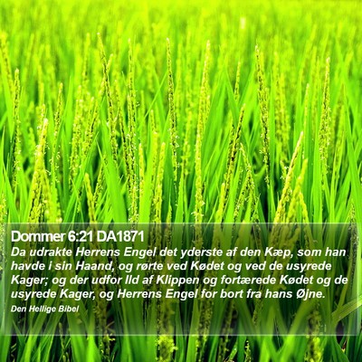 Dommer 6:21 DA1871 Bible Verse Image