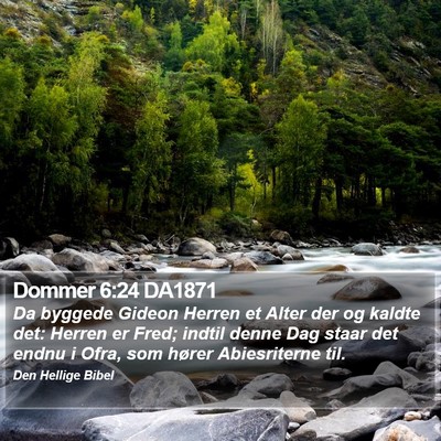 Dommer 6:24 DA1871 Bible Verse Image
