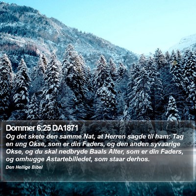 Dommer 6:25 DA1871 Bible Verse Image