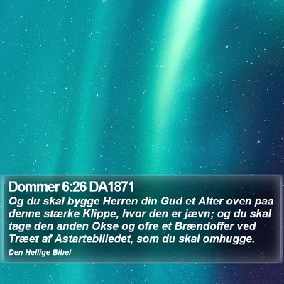 Dommer 6:26 DA1871 Bible Verse Image