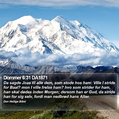 Dommer 6:31 DA1871 Bible Verse Image