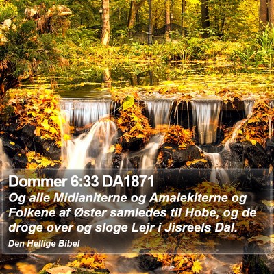 Dommer 6:33 DA1871 Bible Verse Image
