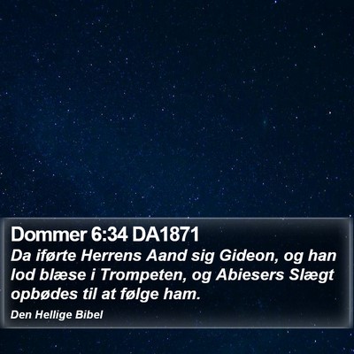 Dommer 6:34 DA1871 Bible Verse Image