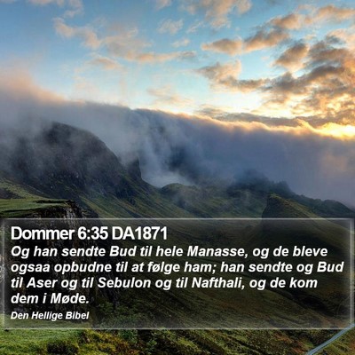 Dommer 6:35 DA1871 Bible Verse Image
