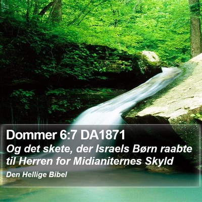 Dommer 6:7 DA1871 Bible Verse Image