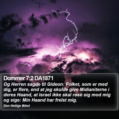 Dommer 7:2 DA1871 Bible Verse Image