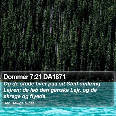 Dommer 7:21 DA1871 Bible Verse Image
