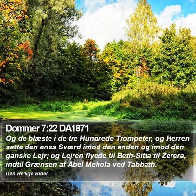 Dommer 7:22 DA1871 Bible Verse Image