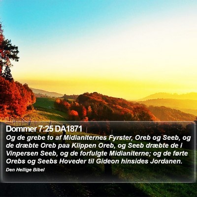 Dommer 7:25 DA1871 Bible Verse Image