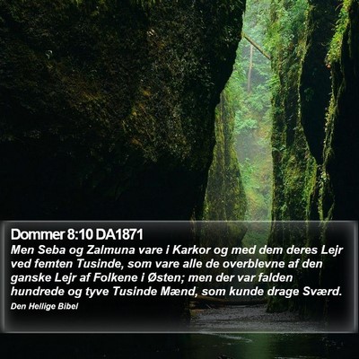 Dommer 8:10 DA1871 Bible Verse Image