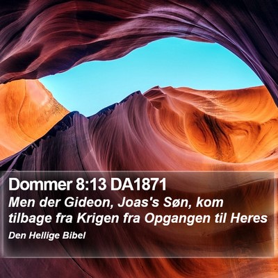 Dommer 8:13 DA1871 Bible Verse Image