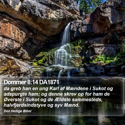 Dommer 8:14 DA1871 Bible Verse Image