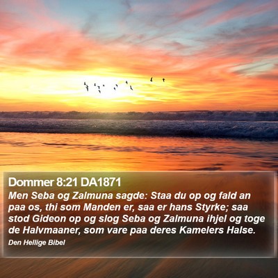 Dommer 8:21 DA1871 Bible Verse Image