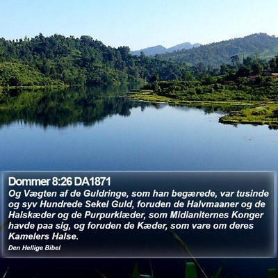 Dommer 8:26 DA1871 Bible Verse Image