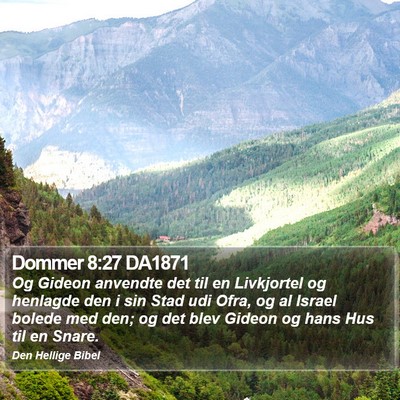 Dommer 8:27 DA1871 Bible Verse Image