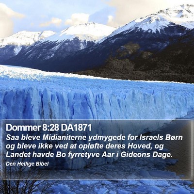 Dommer 8:28 DA1871 Bible Verse Image