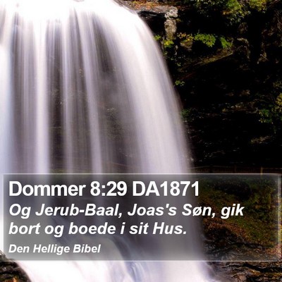 Dommer 8:29 DA1871 Bible Verse Image
