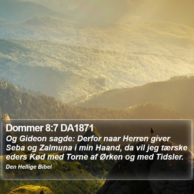 Dommer 8:7 DA1871 Bible Verse Image