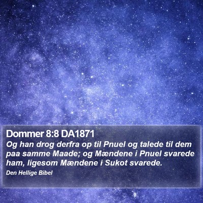 Dommer 8:8 DA1871 Bible Verse Image