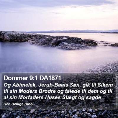 Dommer 9:1 DA1871 Bible Verse Image