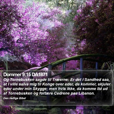 Dommer 9:15 DA1871 Bible Verse Image