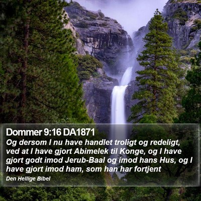 Dommer 9:16 DA1871 Bible Verse Image