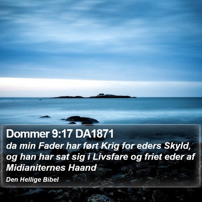 Dommer 9:17 DA1871 Bible Verse Image