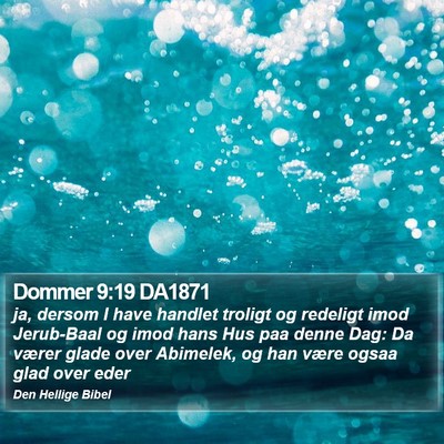 Dommer 9:19 DA1871 Bible Verse Image