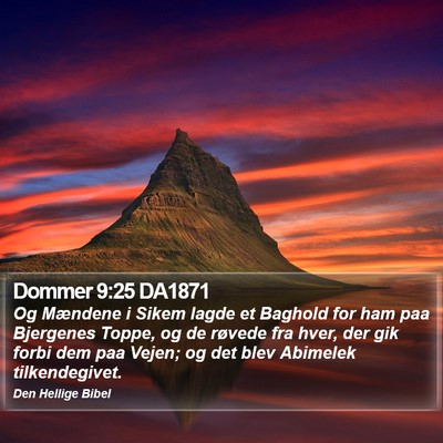 Dommer 9:25 DA1871 Bible Verse Image