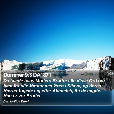 Dommer 9:3 DA1871 Bible Verse Image