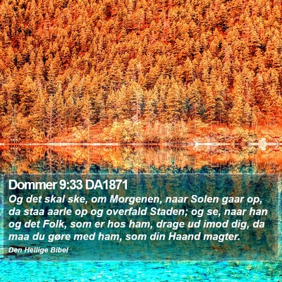 Dommer 9:33 DA1871 Bible Verse Image