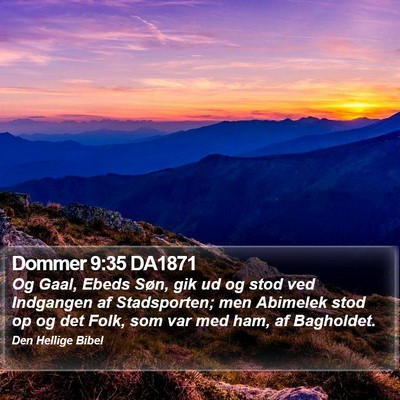 Dommer 9:35 DA1871 Bible Verse Image