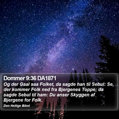 Dommer 9:36 DA1871 Bible Verse Image