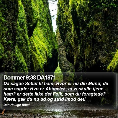 Dommer 9:38 DA1871 Bible Verse Image