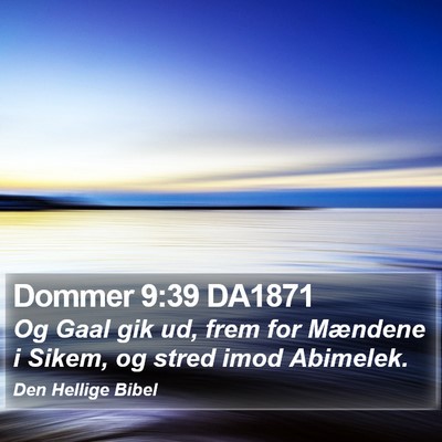 Dommer 9:39 DA1871 Bible Verse Image