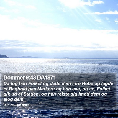 Dommer 9:43 DA1871 Bible Verse Image